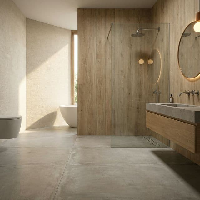 Разбираем все нюансы выбора керамической плитки и керамогранита для ванной комнаты. Советы дизайнеров, идеи раскладки и частые ошибки.