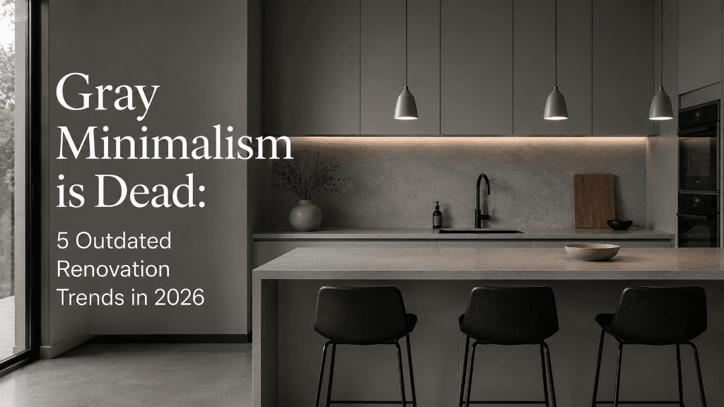 Why sterile gray interiors are officially out of style. The top 5 design anti-trends of 2026 based on global research, and a practical guide to creating warm, organic spaces.